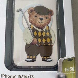 Country club teddy bear iPhone case 15/14/13! It’s adult!! New box!!